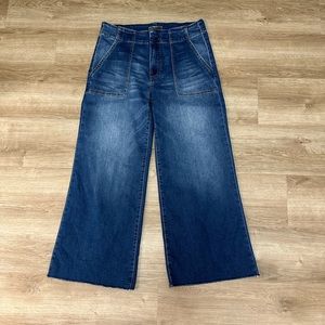 Kut from the Kloth Meg wide leg crop sz 8